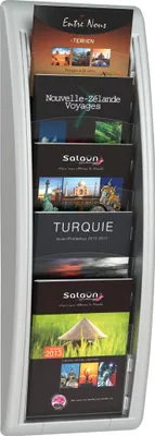 Produktbild von Paperflow Prospekthalter QUICK BLICK 4063.35 5Fächer aluminium