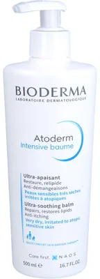 Produktbild von Bioderma Atoderm Intensive Baume, Creme, Unisex, Anti-Reizung, Anti-Rötung, Verstärkung, 500 ml, 500 g, Pumpenflasche