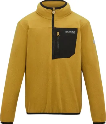 Image de Regatta - Sweat-shirt polaire « Frankie » pour enfants, avec demi-fermeture éclair RG12598 (128) (marron bois)