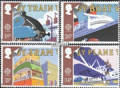 Produktbild von Briefmarken Großbritannien 1988 Mi 1147-1150 (kompl.Ausg.) postfrisch Transport