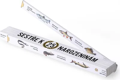 Obrázek produktu pro Metrie, skládací rybářský metr Block-52, potisk Sestře k narozeninám, 2 m