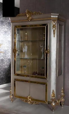 Immagine prodotto di Vetrine Vetrinetta Vetrina Vetrina da esposizione soggiorno legno credenza stile italiano