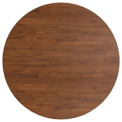 Immagine prodotto di Piano Tavolo Rotondo Marrone Scuro Ø80x1,5 cm Rovere Trattato