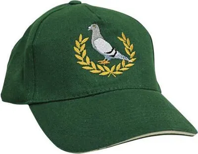 Produktbild von Baseballcap mit Einstickung - Taube Lorbeerkranz - TB673 grün