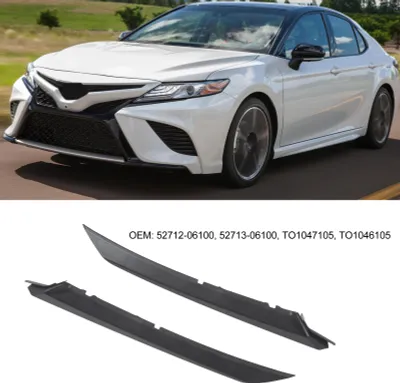 Produktbild von Paar Frontstoßstangen-Scheinwerfer-Zierleisten 52713-06100, Ersatz für Toyota Camry SE XSE 2018 bis 2023