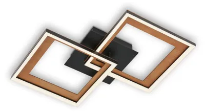 Produktbild von Briloner Leuchten FRAME - Wand-& Deckenleuchte - 3726015 - Stufenweise dimmbar - 3000K warmweiß - Memoryfunktion - Schwenkbar - 44 x 44 x 8 cm