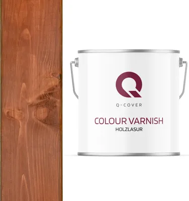 Produktbild von Holzlasur | Mahagoni 5 L Satin Holzschutz Holzschutzlasur |  Lasur Wasserbasierte Innen Außen Lasur Abperleffekt Lasur Für Holz