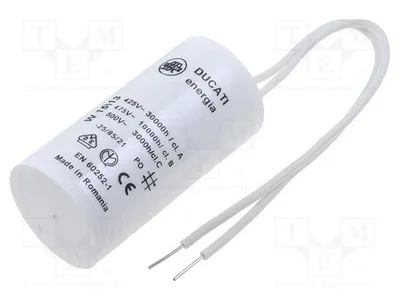 Obrázek produktu pro 1x Kondenzátor: pro motory, provoz Ø28x55mm, 1,9uF, 475VAC, tolerance 5%, typ 41617C706