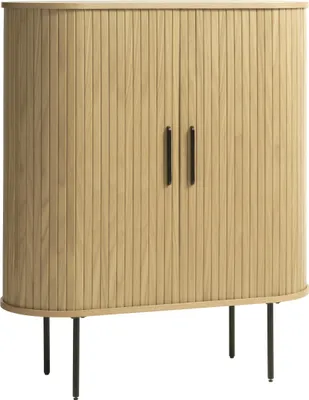 Image de Highboard >Nerja< in Eiche furniert - 100x118x45 (BxHxT)