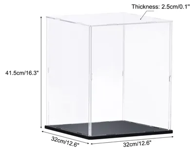 Produktbild von Klar Vitrine Acrylbox, Versammeln Durchsichtig Box Staubdicht Schaukasten 30x30x40cm fš¹r Sammlerstš¹cke, Handwerk