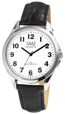 Produktbild von Herrenuhr Kunstleder silberfarbig, 3 ATM