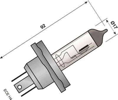 Immagine prodotto di Lampadina alogena per fari, base P45t SPAHN 6 V 60/5