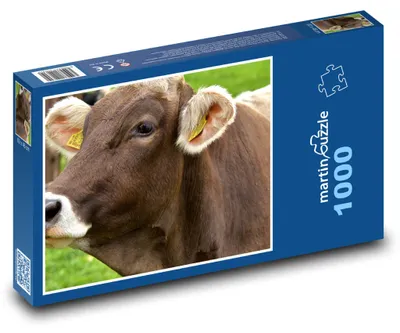 Obrázek produktu pro Puzzle 1000 Kráva na Zelené Louce - martinpuzzle