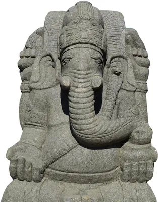 Immagine prodotto di Stonox Ganesha statua in pietra naturale resistente al gelo 70x60x100 cm