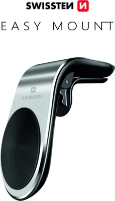 Obrázek produktu pro SWISSTEN Easy Mount Magnetický Držák Na Mobil Do Auta Stříbrný 65010701