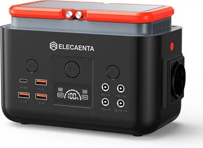Obrázok produktu pre Prenosná nabíjačka EM200, LiFePO4 batéria s kapacitou 200 Wh/62 500 mAh, solárny generátor, 200 W (vrcholový výkon 400 W), čistá sínusoida s PD 60 W, prenosný zdroj energie pre núdzové situácie, kempovanie alebo domáce použitie