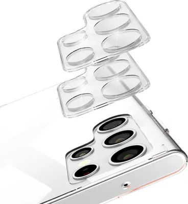 Image de NALIA [2 pièces] Verre de protection de la caméra pour Samsung Galaxy S24 Ultra verre, protection de la lentille claire anti-rayures 9H pour la caméra arrière