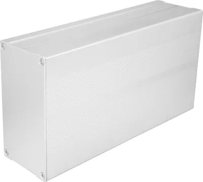 Produktbild von Gehäuse Elektronische DIY Platine Projekt Aluminium Box Kühlung Fall Sand Silber flache Platte