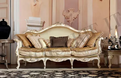 Produktbild von Sofa Polster Holz Sofas Couch Barock Rokoko Luxus Italien Dreisitzer Möbel