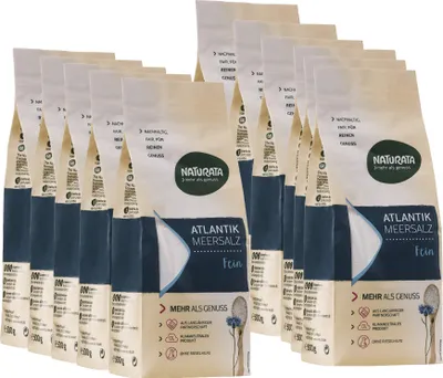 Produktbild von Atlantik Meersalz, fein, 12 x 500 g