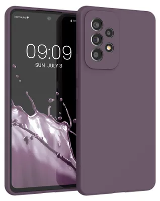 Produktbild von kwmobile Handyhülle für Samsung Galaxy A53 5G Hülle - Case Silikon - Kabelloses Laden - Schutzhülle Cover in Helle Iris