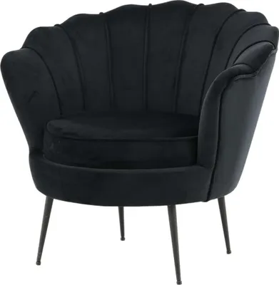 Produktbild von FURNLUX Sessel Calais Schwarz 83cm / Hauptfarbe: Schwarz / Abmessungen: 83 x 77 x 76 cm