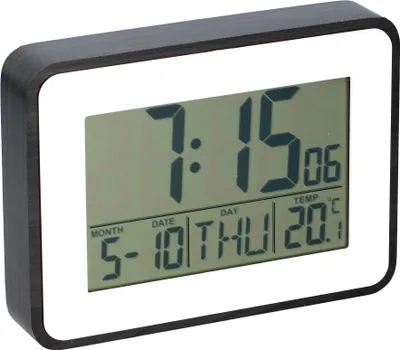 Obrázek produktu pro Grundig - Meteostanice - Teplota - Hodiny - Kalendář - Budík - Černá barva