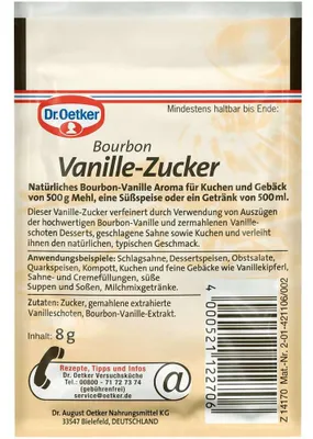 Produktbild von Dr. Oetker Bourbon Vanille Zucker