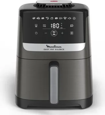 Moulinex Easy Fry Silence EZ551HF0, Heißluftfritteuse, 5 l, 40 °C, 220 °C, Einzelbild, Schwarz, Anthrazit, Grau