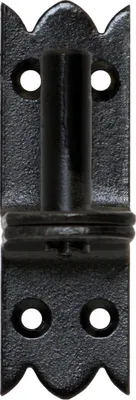 Produktbild von Plattenhaken Haken Torhaken Wandhaken zum Schrauben 16 Mm Kloben Schwarz