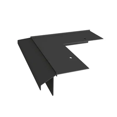 Produktbild von Renoplast Aluminium Traufprofil K10R Harzböden, Außenecke 90°, Graphit