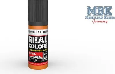 Image de AK Interactive S.L. AK-RC838 REAL COLORS : Orange fluorescent 17 ml