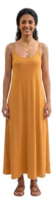 Produktbild von Zara Damen Maxikleid für den Sommer, orange M