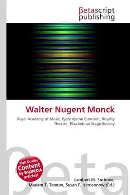 Produktbild von Walter Nugent Monck