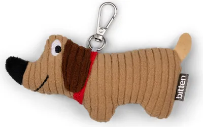 Produktbild von Dackel Schlüsselanhänger zum Kuscheln mit Karabinerhaken
