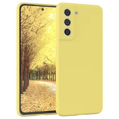 Produktbild von EAZY CASE - TPU Hülle für Samsung Galaxy S21 FE 5G, TPU Case stoßfeste Handyhülle, weiches Cover mit Kameraschutz, Silikonhülle in Gelb