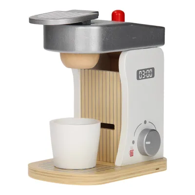 Image de Cafetière en bois Jouéco avec accessoires