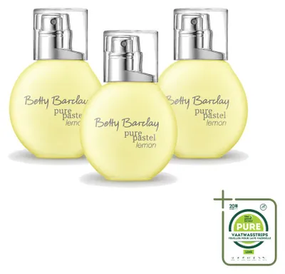 Imagen del producto de 3 unidades de Betty Barclay Pure Pastel Lemon Eau de Toilette - 20 ml - Paquete grande