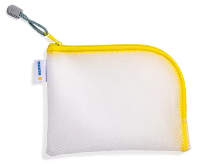 Image de HERMA 20027 Pochette multi-usages A6 19x14cm Jaune zip