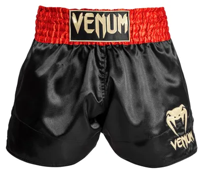 Immagine prodotto di Pantaloncini Venum Classic Muay Thai Rosso Nero Oro Taglia XL