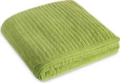 Produktbild von Doppelpack Bahamas Saunatuch 80x200 grün Baumwolle Frottee 480g/m²