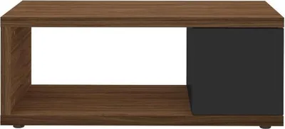 Obrázek produktu pro Konferenční stolek ořech a černá, 105 x 55 x 43,6