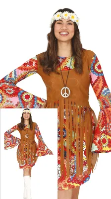 Produktbild von Guirca Hippie-kostüm Für Frauen L L