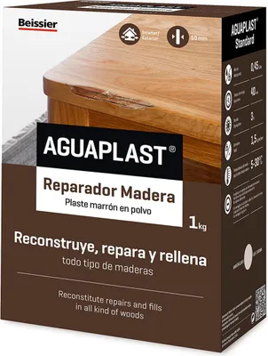Image de Aguaplast Réparateur Bois Pâte De Réparation Bois Facile à Appliquer - Aguaplast