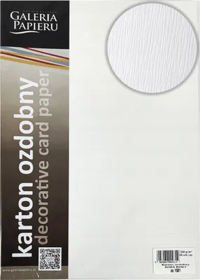 Immagine prodotto di Carta decorativa A4 Legno - 230 g, bianca, 20 fogli