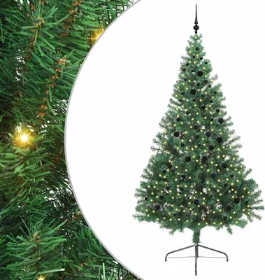 Obrázok produktu pre vidaXL Umelý predsvietený vianočný stromček zelený 240 cm PVC
