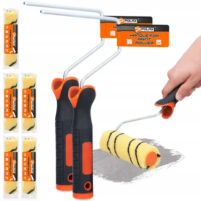 Obrázek produktu pro Polax Sada malířských válečků 15 cm s rukojetí 5ks