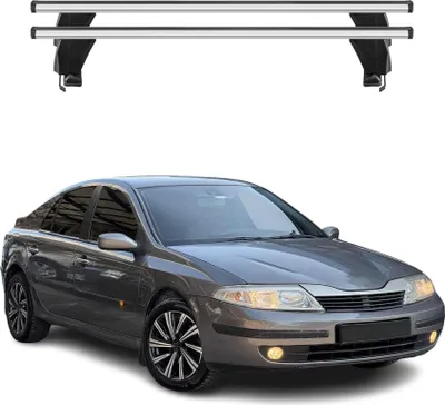 Image de Menabo Barres de toit Transversales pour Renault Laguna II 2000-2008 Alu Gris