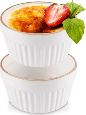 Obrázek produktu pro 2x žáruvzdorná zapékací mísa, mísa, zapékací mísa, porcelán, 170 ml