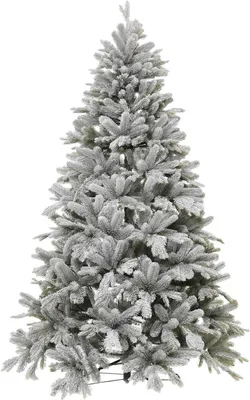 Produktbild von VIVANNO Weihnachtsbaum Polyethylen NORDMANN SNOW 210 Rund, Weiß naturgetreu - 142x210 cm